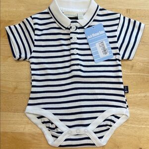 JoJo Maman Bebe Striped Baby Bodysuit NWT